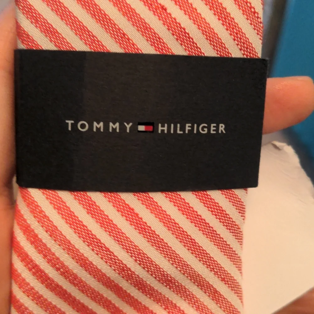 Tommy Hilfiger Light Red and White Tie NWT